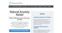 Desktop Screenshot of naturalanxietymeds.com